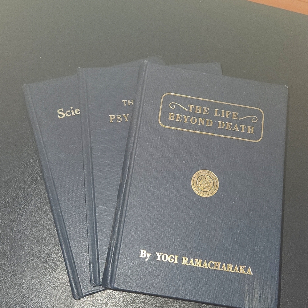 Set of 3 Yogi Ramacharaka antique books Eastern philosophy yoga occult HARDCOVER